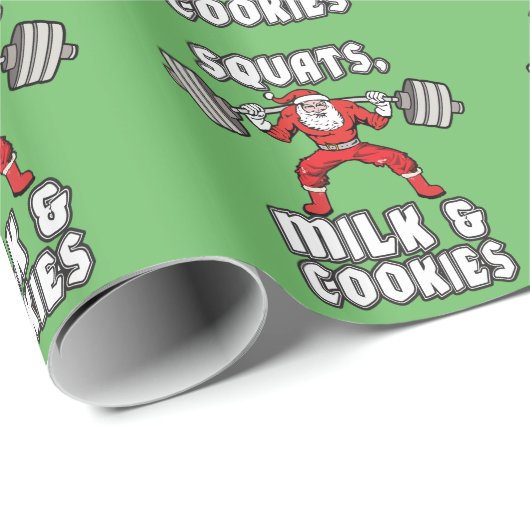 Sinterklaas - Squats, Melk en Cookies Cadeaupapier (Rol Hoek)