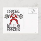Sinterklaas - Squats, Melk en Cookies Feestdagenkaart (Achterkant)