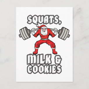 Sinterklaas - Squats, Melk en Cookies Feestdagenkaart