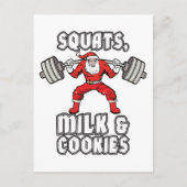 Sinterklaas - Squats, Melk en Cookies Feestdagenkaart (Voorkant)