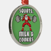 Sinterklaas - Squats, Melk en Cookies Metalen Ornament (Rechts)