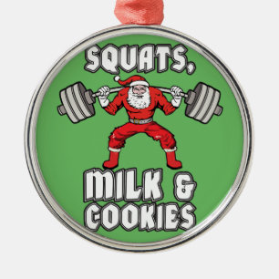 Sinterklaas - Squats, Melk en Cookies Metalen Ornament