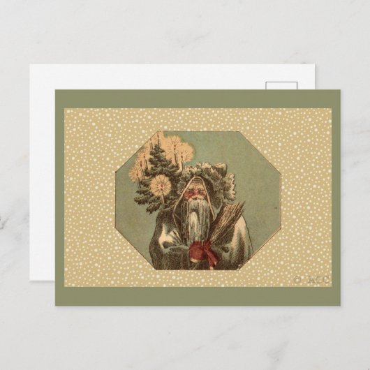  Sinterklaas St. Nicholas Feestdagenkaart (Voorkant / Achterkant)