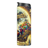 Sinterklaas' Sterrenhemelse Kerstsprint Thermosbeker (Geroteerd rechts)