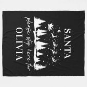 Sinterklaas, stop hier alsjeblieft voor Kerstmis t Fleece Deken (Voorkant (Horizontaal))