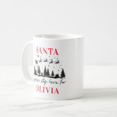 Sinterklaas, stop hier alsjeblieft voor Kerstmis t Koffiemok (Voorkant links)