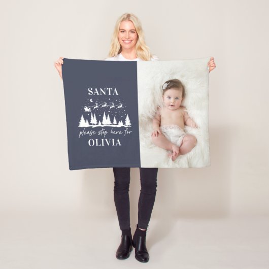 Sinterklaas, stop hier met de traditionele kerstfo fleece deken (In situ)