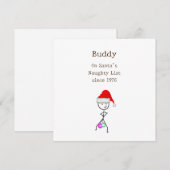 Sinterklaas' Stoute Lijst Feestdagenkaart (Voorkant / Achterkant)