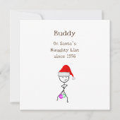 Sinterklaas' Stoute Lijst Feestdagenkaart (Voorkant)