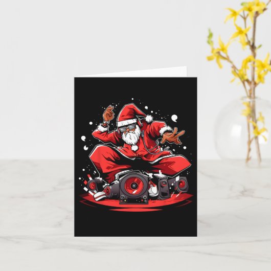 Sinterklaas symfonie omarmt de vreugde van Kerstmi Kaart (Gele Bloem)