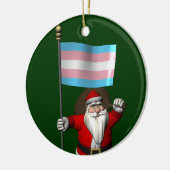 Sinterklaas ter ondersteuning van de transgenderge keramisch ornament (Links)