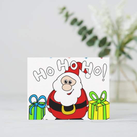 Sinterklaas - transparant feestdagenkaart (Staand voorkant)