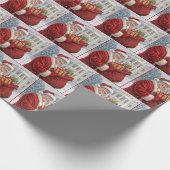 Sinterklaas Trump met geschenktas Cadeaupapier (Hoek)