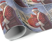 Sinterklaas Trump met geschenktas Cadeaupapier (Rol Hoek)