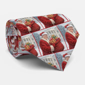 Sinterklaas Trump met geschenktas Stropdas (Opgerold)