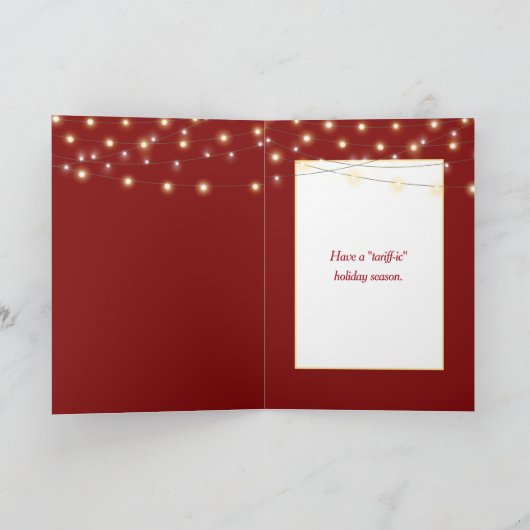 Sinterklaas Trump met rode geschenkzak Kaart (Binnen)