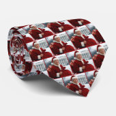 Sinterklaas Trump met rode geschenkzak Stropdas (Opgerold)