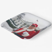 Sinterklaas Trump met rode zak Papieren Bordje (Gebogen)