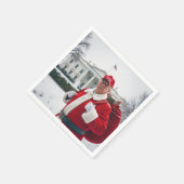 Sinterklaas Trump met rode zak Servet (Hoek)