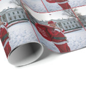 Sinterklaas Trump voor het Witte Huis Cadeaupapier (Rol Hoek)