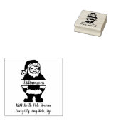 Sinterklaas Typografie Retouradres Rubberstempel (Gestempeld)