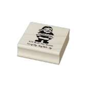 Sinterklaas Typografie Retouradres Rubberstempel (Stempel)