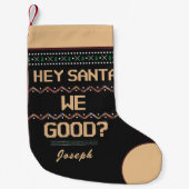 Sinterklaas. Ugly Kerstmis Fun personaliseren Kleine Kerstsok (Voorkant)