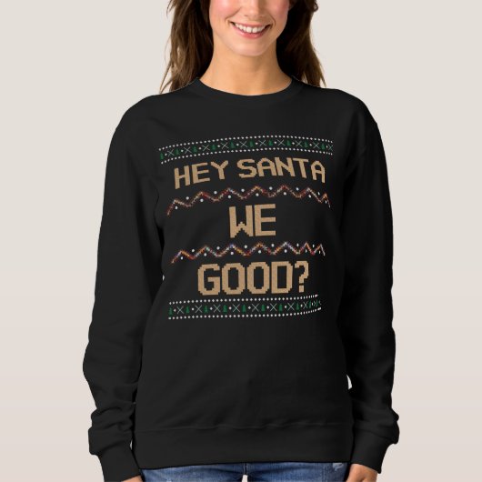 Sinterklaas. Ugly Kerstmis Shirt Fun (Voorkant)