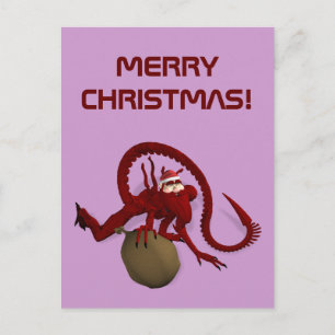 Sinterklaas uit de buitenruimte feestdagenkaart