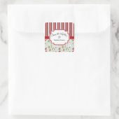 Sinterklaas Uit de keuken van het bakken van Stick Vierkante Sticker (Tas)