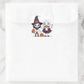 Sinterklaas uitdeelsters vierkante sticker (Tas)