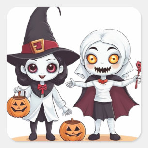 Sinterklaas uitdeelsters vierkante sticker