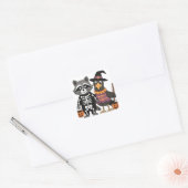 Sinterklaas uitdeelsters vierkante sticker (Envelop)