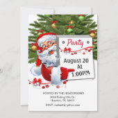 Sinterklaas uitnodigen iedereen op Kerstfeest uitn Kaart (Voorkant)