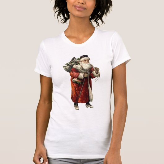  SINTERKLAAS Vader Kerstmis Mode T-shirt (Voorkant)