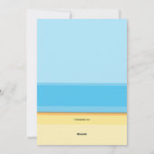 Sinterklaas van de Beach Moving Announcement Feestdagenkaart (Achterkant)