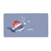 Sinterklaas van de blauwe walvis met Kerstmis van Etiket (Voorkant)