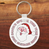Sinterklaas van de Mustache Rides Sleutelhanger (Voorkant)