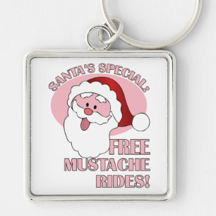 Sinterklaas van de Mustache Rides Sleutelhanger