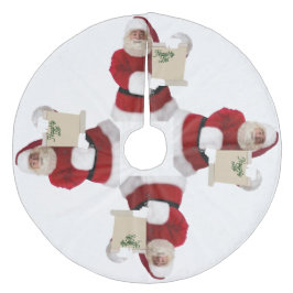 Sinterklaas van de Naughty List Fleece Kerstboom Rok