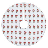 Sinterklaas van de penseel van Santa Corgi Kerstboom Rok (Voorkant)