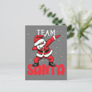 Sinterklaas van het team in de sneeuwkerst briefkaart