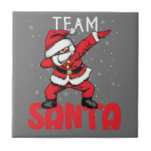 Sinterklaas van het team in de sneeuwkerst tegeltje (Voorkant)