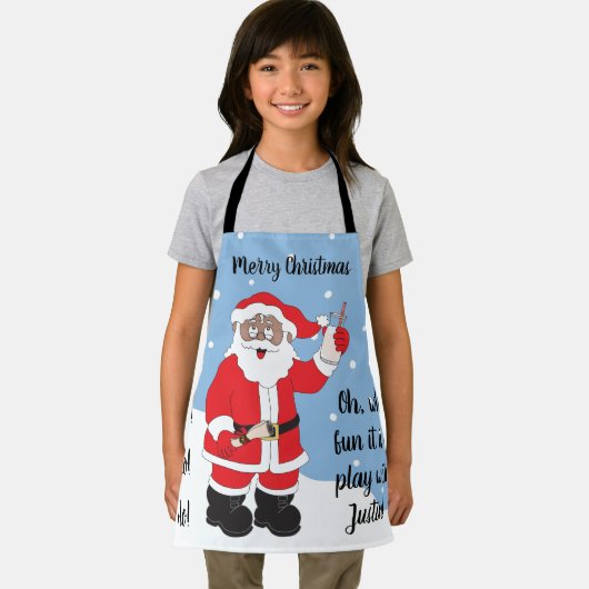 Sinterklaas van kleur schort (Insitu)