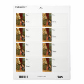 Sinterklaas van Myra met kinderen Etiket (Full Sheet)