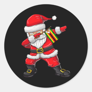Sinterklaas van Zimbabwe Kinder Jongens Meisjes Xm Ronde Sticker