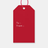 Sinterklaas verblijf stout grappig kerst cadeaulabel (Achterkant)