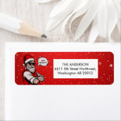 Sinterklaas verblijf stout grappig kerst etiket (Insitu)