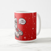 Sinterklaas verblijf stout grappig kerst koffiemok (Voorkant rechts)