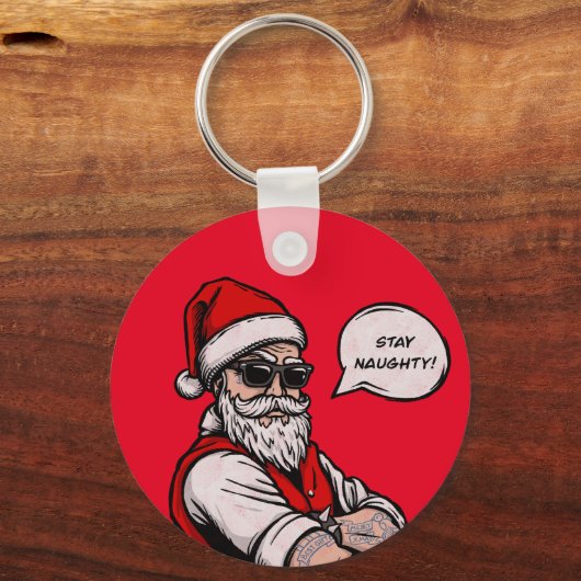 Sinterklaas verblijf stout grappig kerst sleutelhanger (Voorkant)